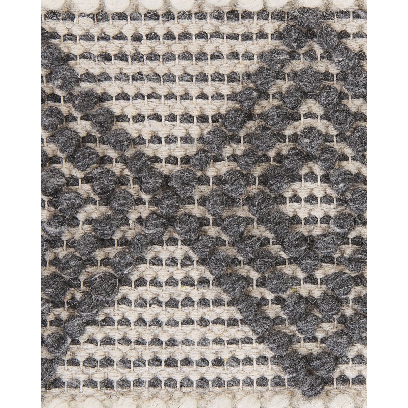 Dywan wełniany 80 x 150 cm beżowo-szary DAVUTLAR Dywan wełniany 80 x 150 cm beżowo-szary DAVUTLAR