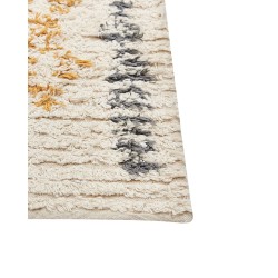 Dywan bawełniany 80 x 150 cm beżowo-żółty KADAPA Dywan bawełniany 80 x 150 cm beżowo-żółty KADAPA