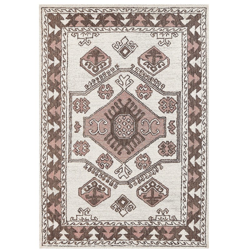 Dywan wełniany 160 x 230 cm wielokolorowy TOMARZA Dywan wełniany 160 x 230 cm wielokolorowy TOMARZA