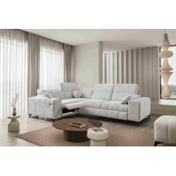 Narożnik ballagio II Mix z funkcją spania oraz funkcją relax tkanina Spring 1104