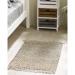Dywan z juty 50 x 80 cm beżowy ZERDALI Dywan z juty 50 x 80 cm beżowy ZERDALI