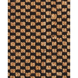 Dywan z juty 140 x 200 cm czarno-beżowy GERCE Dywan z juty 140 x 200 cm czarno-beżowy GERCE