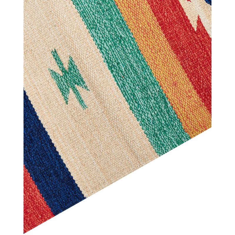 Dywan bawełniany kilim 80 x 300 cm wielokolorowy MARGARA Dywan bawełniany kilim 80 x 300 cm wielokolorowy MARGARA