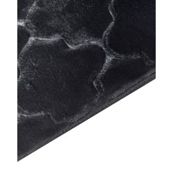 Dywan sztuczne futro królika 160 x 230 cm czarny GHARO Dywan sztuczne futro królika 160 x 230 cm czarny GHARO
