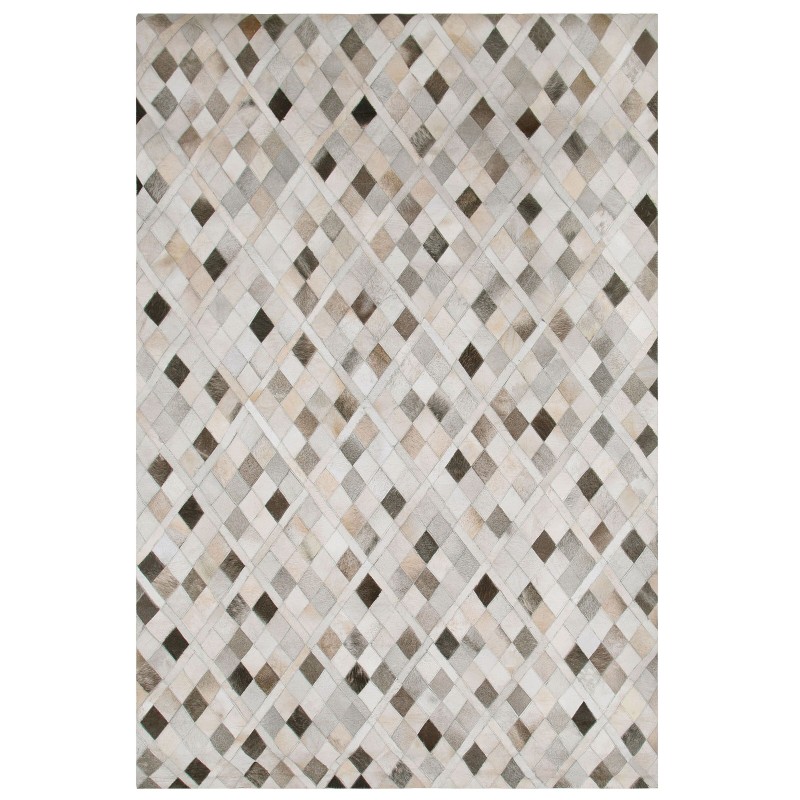 Dywan patchwork skórzany 160 x 230 cm wielokolorowy HIRKA Dywan patchwork skórzany 160 x 230 cm wielokolorowy HIRKA