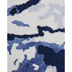 Dywan 160 x 230 cm biało-niebieski IZMIT Dywan 160 x 230 cm biało-niebieski IZMIT