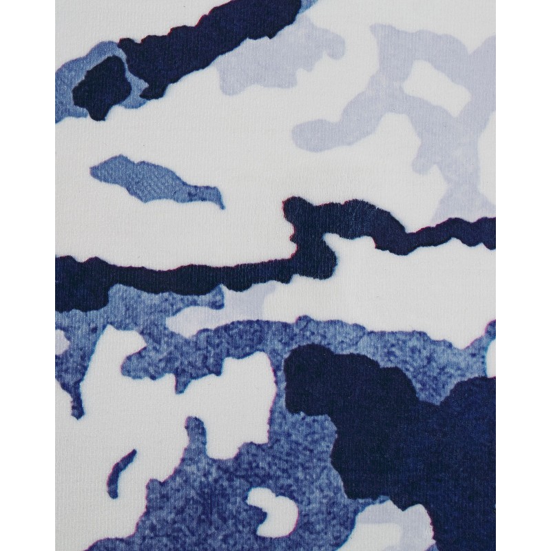 Dywan 160 x 230 cm biało-niebieski IZMIT Dywan 160 x 230 cm biało-niebieski IZMIT