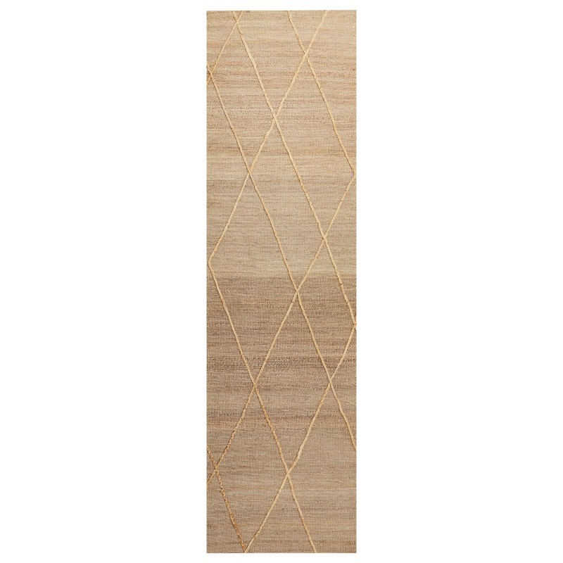 Dywan z juty 80 x 300 cm beżowy YUVACIK Dywan z juty 80 x 300 cm beżowy YUVACIK