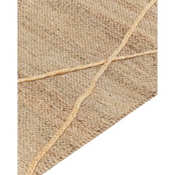 Dywan z juty 80 x 300 cm beżowy YUVACIK Dywan z juty 80 x 300 cm beżowy YUVACIK