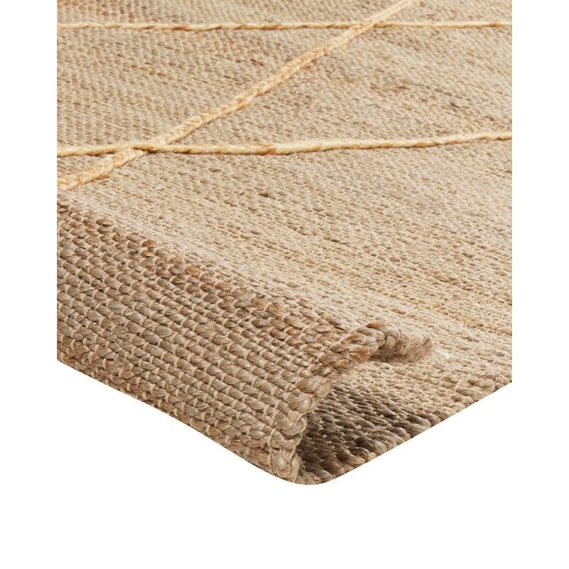 Dywan z juty 80 x 300 cm beżowy YUVACIK Dywan z juty 80 x 300 cm beżowy YUVACIK