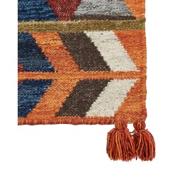 Dywan wełniany kilim 200 x 300 cm wielokolorowy KAGHSI Dywan wełniany kilim 200 x 300 cm wielokolorowy KAGHSI