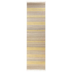 Dywan z juty 80 x 300 cm beżowo-żółty TALPUR Dywan z juty 80 x 300 cm beżowo-żółty TALPUR