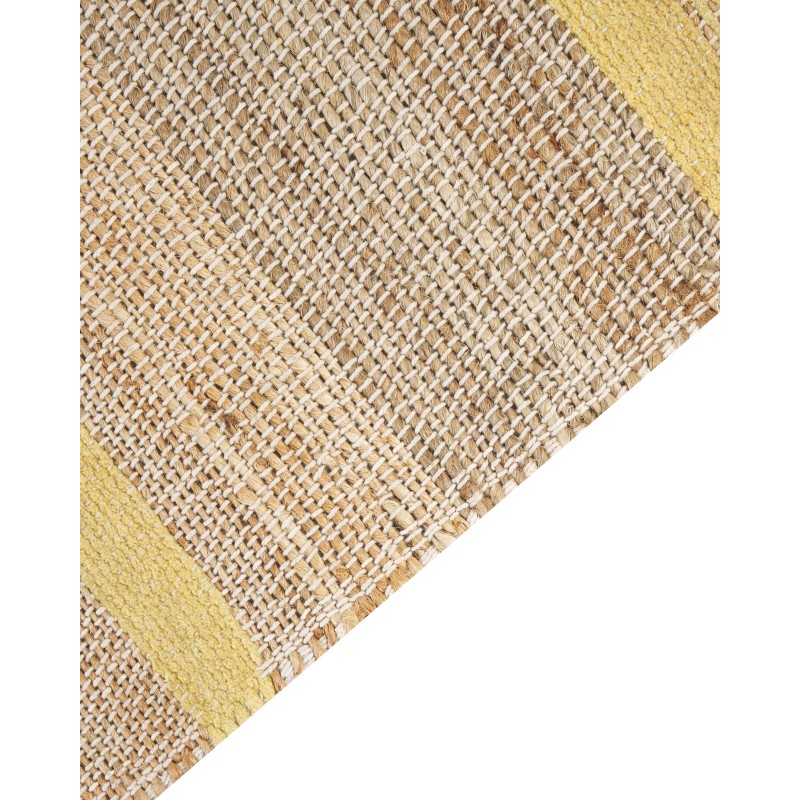 Dywan z juty 80 x 300 cm beżowo-żółty TALPUR Dywan z juty 80 x 300 cm beżowo-żółty TALPUR