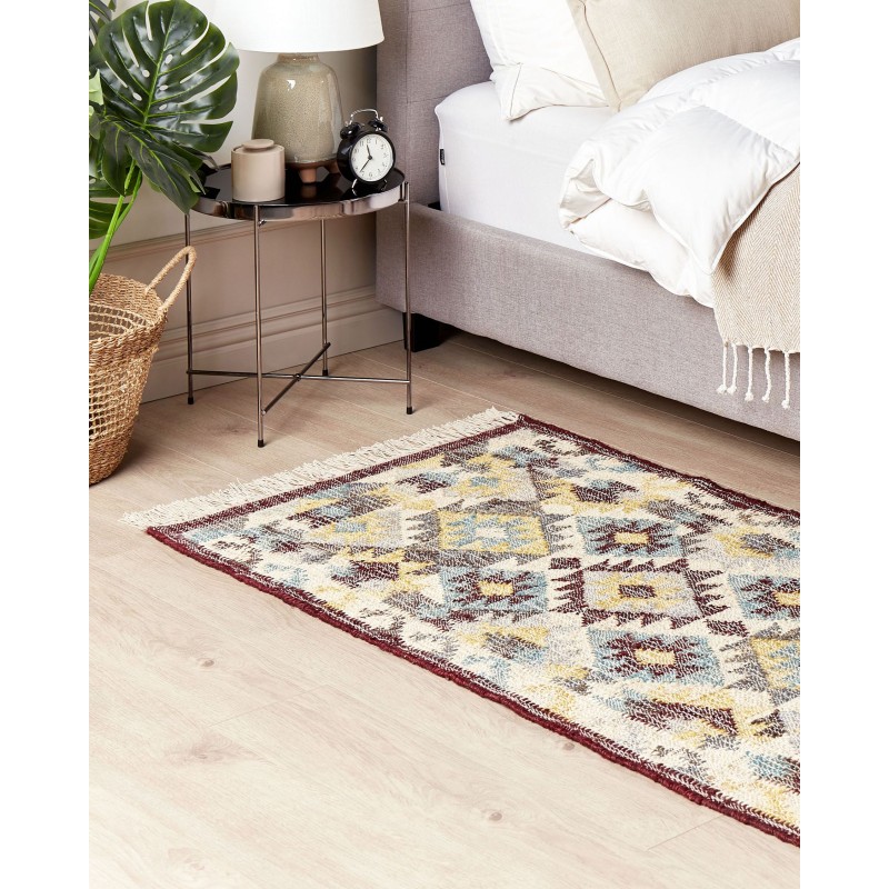 Dywan z juty 80 x 150 cm wielokolorowy FENER Dywan z juty 80 x 150 cm wielokolorowy FENER