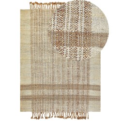 Dywan z juty 160 x 230 cm beżowy ORTAOBA Dywan z juty 160 x 230 cm beżowy ORTAOBA