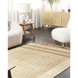 Dywan z juty 160 x 230 cm beżowy ORTAOBA Dywan z juty 160 x 230 cm beżowy ORTAOBA