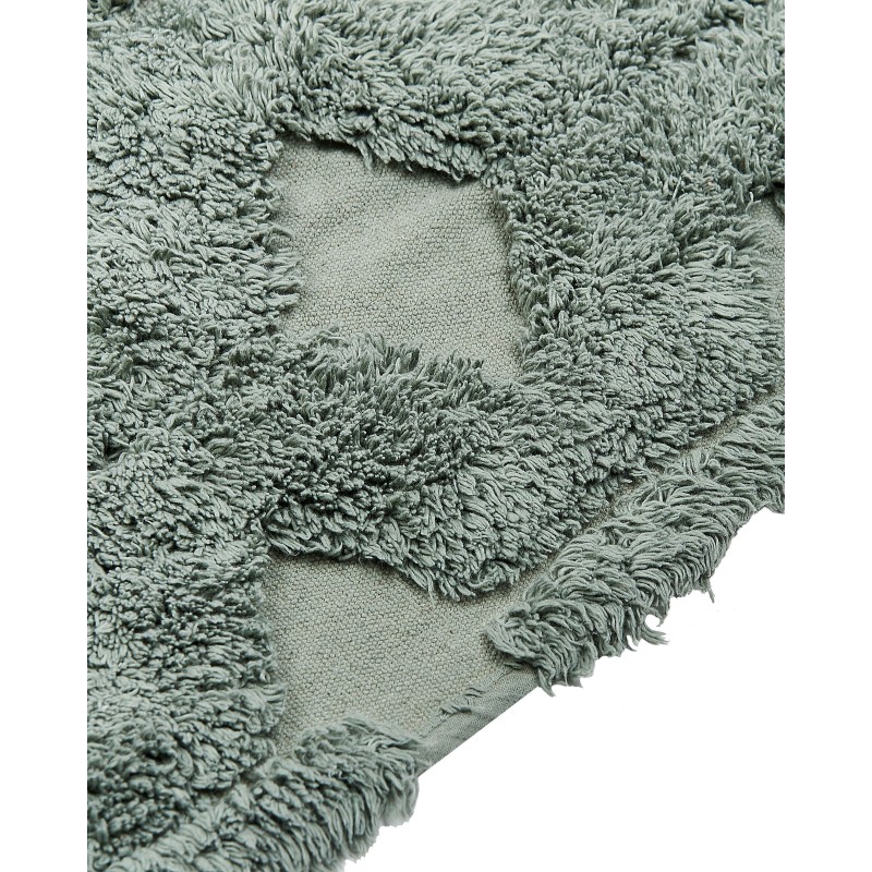 Dywan bawełniany 80 x 150 cm zielony KARS Dywan bawełniany 80 x 150 cm zielony KARS