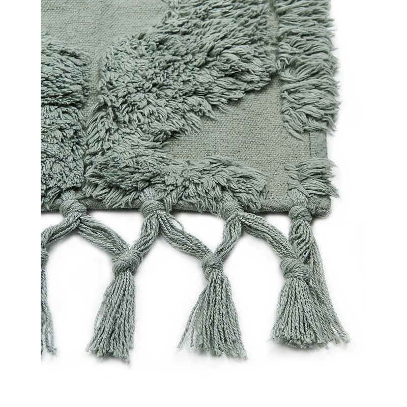 Dywan bawełniany 80 x 150 cm zielony KARS Dywan bawełniany 80 x 150 cm zielony KARS