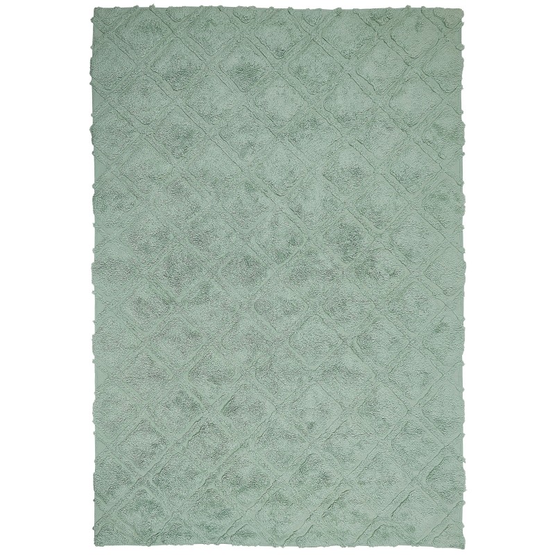 Dywan bawełniany 160 x 230 cm zielony HATAY Dywan bawełniany 160 x 230 cm zielony HATAY