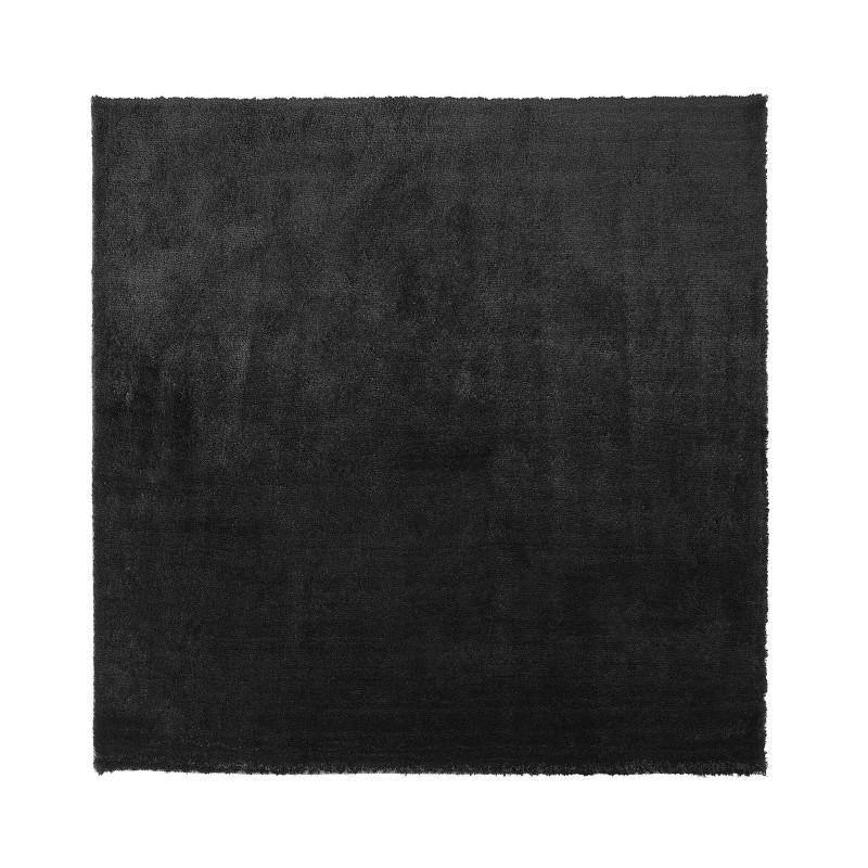Dywan shaggy 200 x 200 cm czarny EVREN Dywan shaggy 200 x 200 cm czarny EVREN