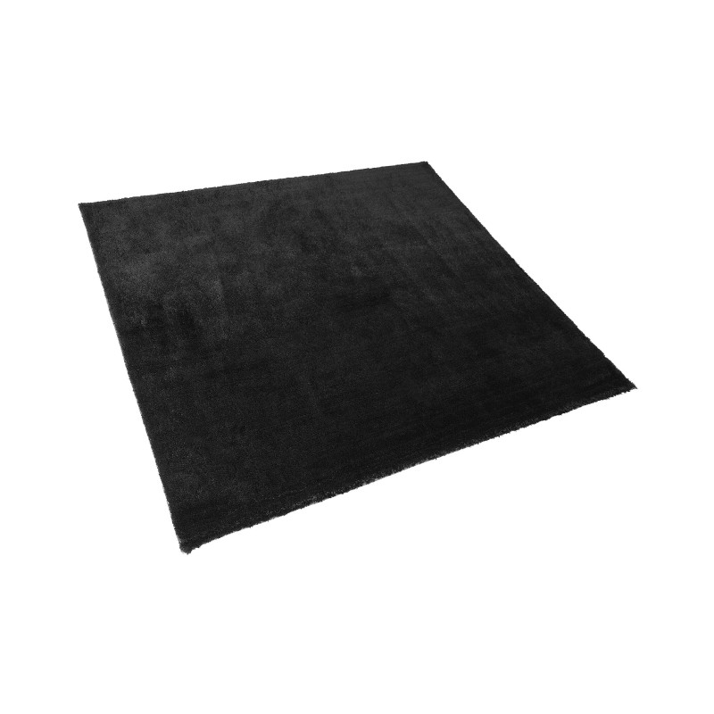 Dywan shaggy 200 x 200 cm czarny EVREN Dywan shaggy 200 x 200 cm czarny EVREN