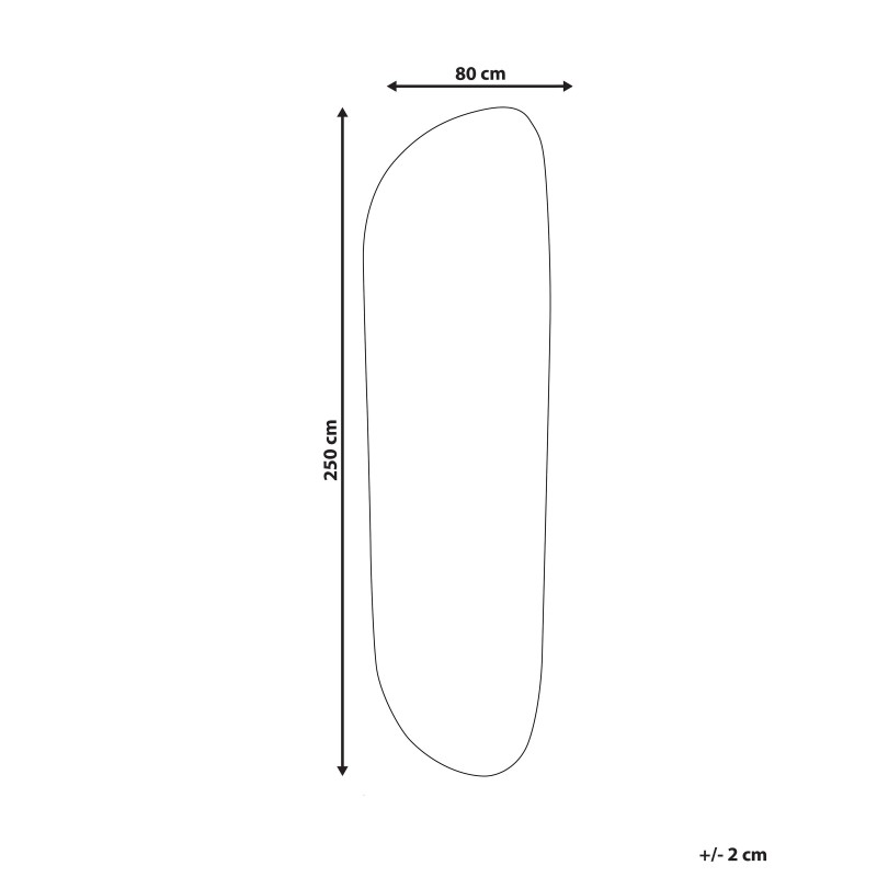 Dywan z wiskozy 80 x 250 cm beżowy BERANI Dywan z wiskozy 80 x 250 cm beżowy BERANI