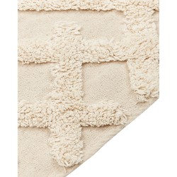 Dywan bawełniany 80 x 150 cm beżowy ARDAHAN Dywan bawełniany 80 x 150 cm beżowy ARDAHAN