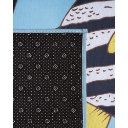 Dywan w rybki 80 x 140 cm niebieski FIZME Dywan w rybki 80 x 140 cm niebieski FIZME