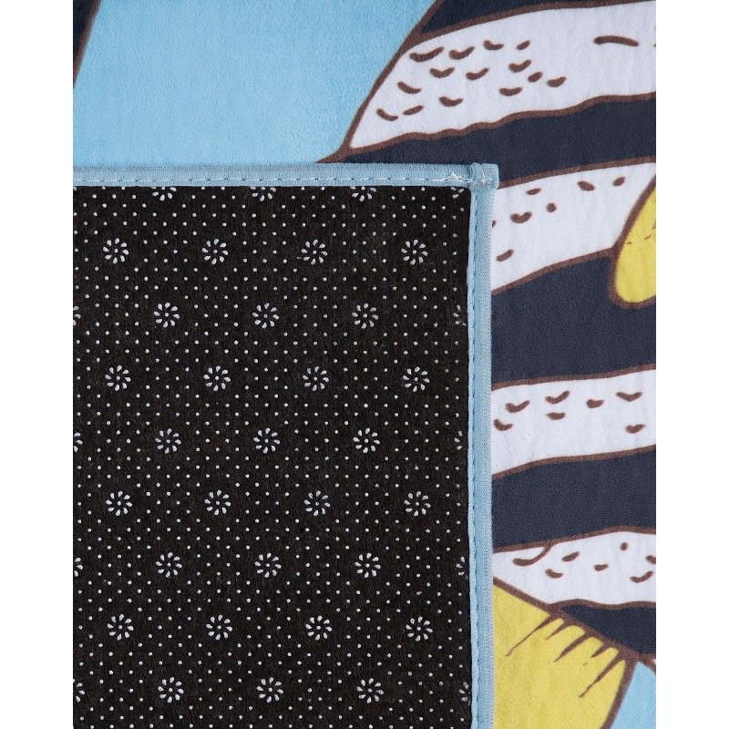 Dywan w rybki 80 x 140 cm niebieski FIZME Dywan w rybki 80 x 140 cm niebieski FIZME