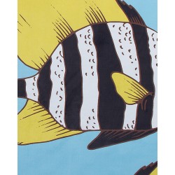 Dywan w rybki 80 x 140 cm niebieski FIZME Dywan w rybki 80 x 140 cm niebieski FIZME
