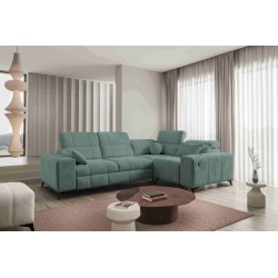 Ballagio II corner sofa with a sleeping function in Plecionka fabric, Spring 1116