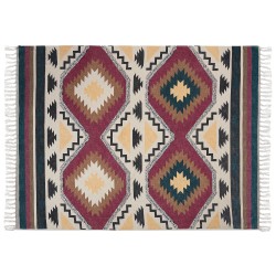 Koc NAGAON Bawełna 130 x 180 cm Kolorowy Koc NAGAON Bawełna 130 x 180 cm Kolorowy