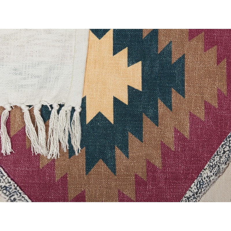 Koc NAGAON Bawełna 130 x 180 cm Kolorowy Koc NAGAON Bawełna 130 x 180 cm Kolorowy