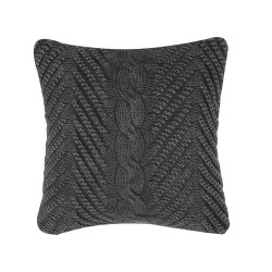Zestaw 2 poduszek dekoracyjnych KONNI Bawełna 45 x 45 cm Szary Wzór zygzak Zestaw 2 poduszek dekoracyjnych KONNI Bawełna 45 x 45 cm Szary Wzór zygzak