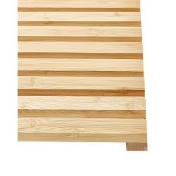 Mata łazienkowa bambusowa 53 x 36 cm jasne drewno BARTOW Mata łazienkowa bambusowa 53 x 36 cm jasne drewno BARTOW