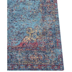 Dywan bawełniany 160 x 230 cm niebieski KANSU Dywan bawełniany 160 x 230 cm niebieski KANSU