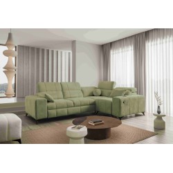 Ballagio II corner sofa with sleeping function in Plecionka fabric, Spring 1115