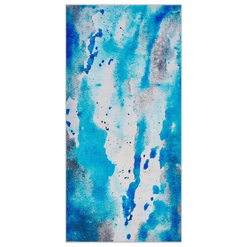 Dywan 80 x 150 cm niebiesko-szary BOZAT Dywan 80 x 150 cm niebiesko-szary BOZAT