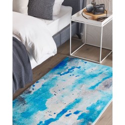 Dywan 80 x 150 cm niebiesko-szary BOZAT Dywan 80 x 150 cm niebiesko-szary BOZAT