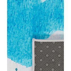 Dywan 80 x 150 cm niebiesko-szary BOZAT Dywan 80 x 150 cm niebiesko-szary BOZAT