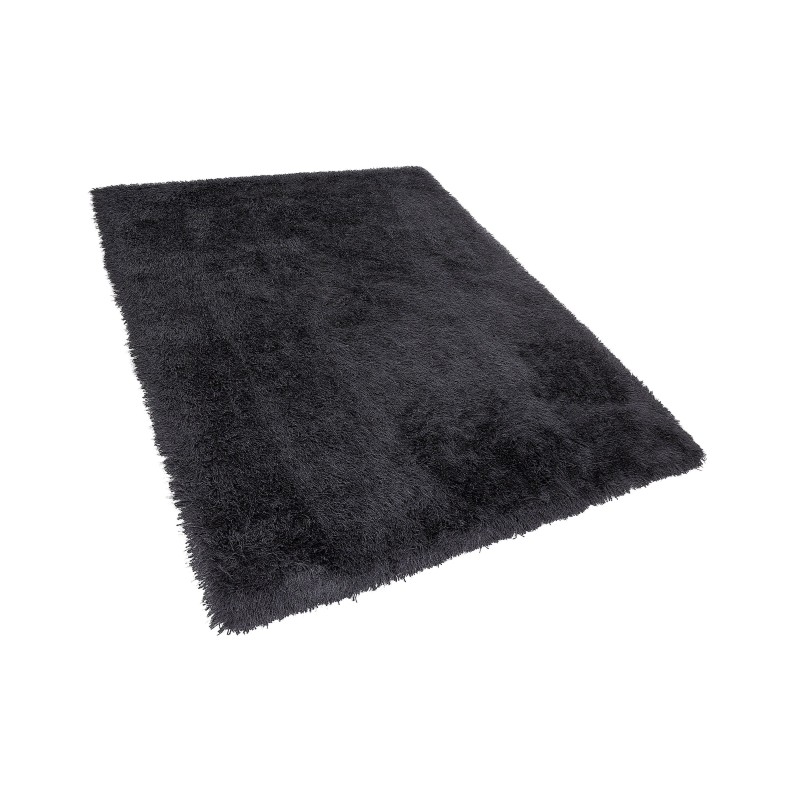 Dywan shaggy 160 x 230 cm czarny CIDE Dywan shaggy 160 x 230 cm czarny CIDE