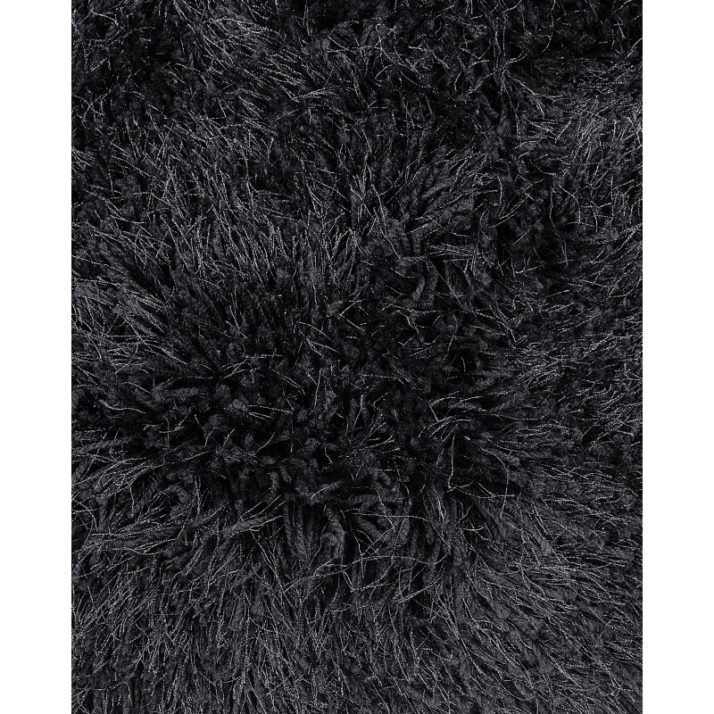 Dywan shaggy 160 x 230 cm czarny CIDE Dywan shaggy 160 x 230 cm czarny CIDE