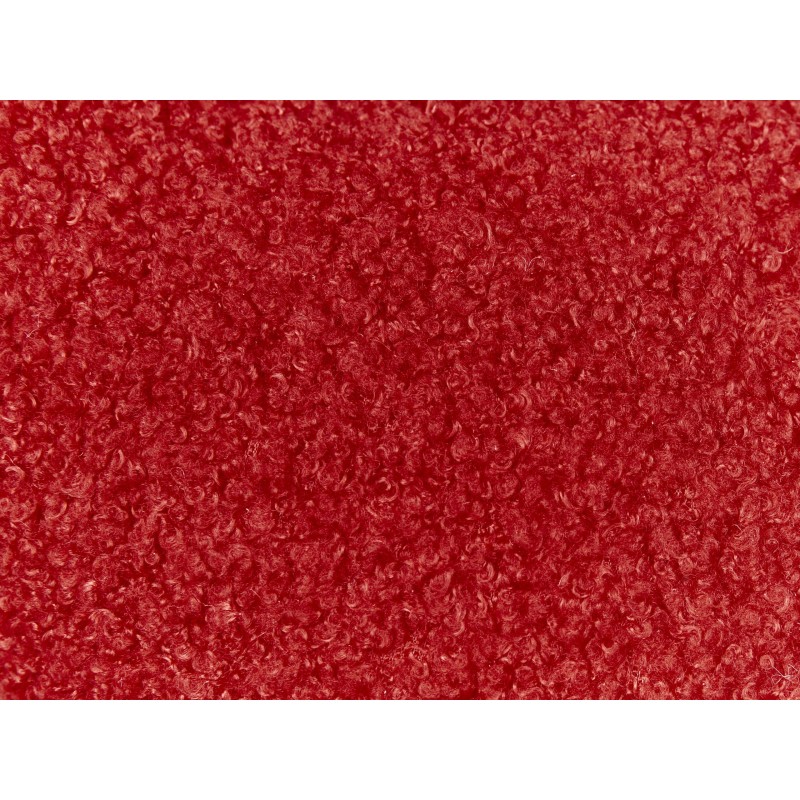 Zestaw 2 poduszek dekoracyjnych CAMPONULA Boucle 40 x 40 cm Czerwony Jednolity Zestaw 2 poduszek dekoracyjnych CAMPONULA Boucle 40 x 40 cm Czerwony Jednolity