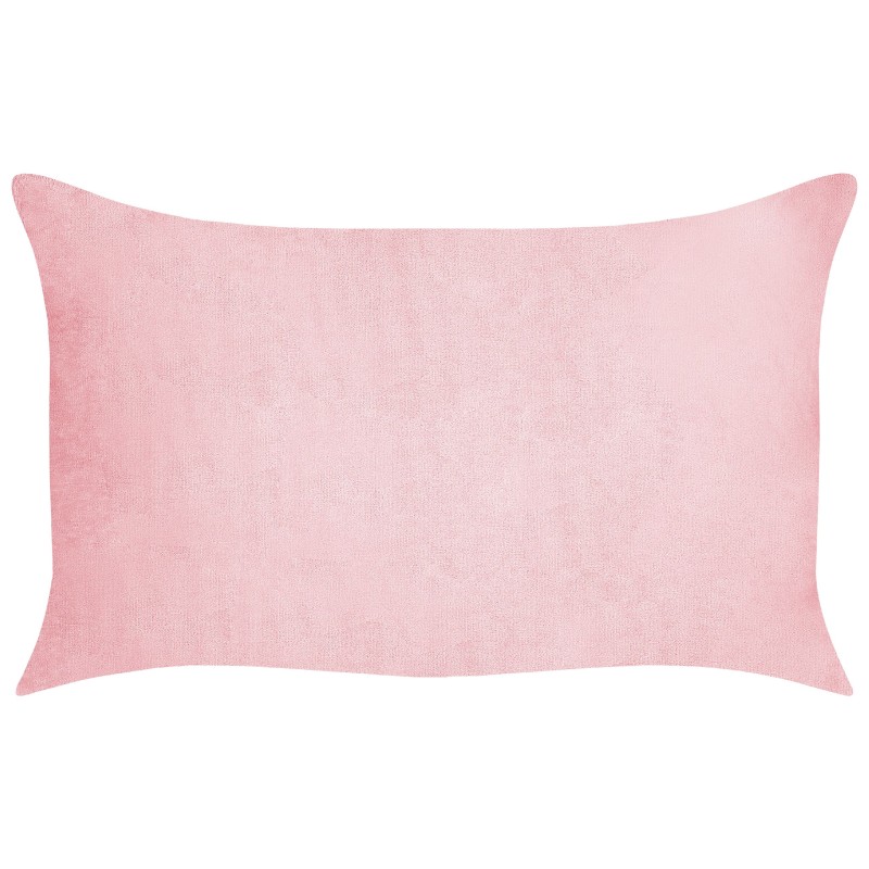 Zestaw 2 poduszek dekoracyjnych MILLET Sztruks 30 x 50 cm Różowy Wzór geometryczny Zestaw 2 poduszek dekoracyjnych MILLET Sztruks 30 x 50 cm Różowy Wzór geometryczny