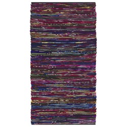Dywan 80 x 150 cm wielokolorowy czarny BARTIN Dywan 80 x 150 cm wielokolorowy czarny BARTIN