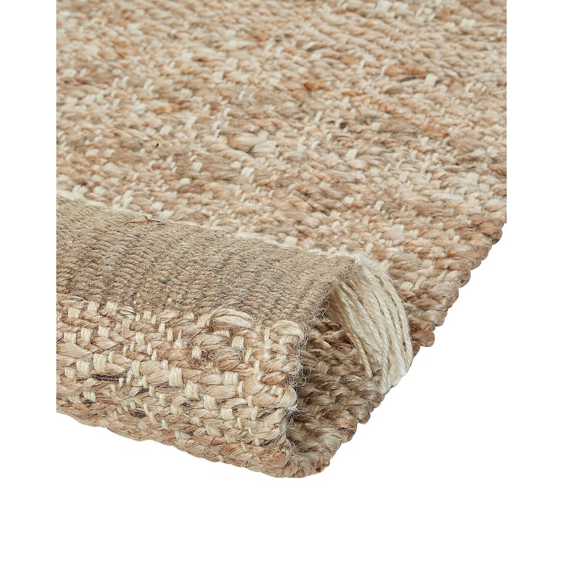 Dywan z juty 160 x 230 cm beżowy ABANA Dywan z juty 160 x 230 cm beżowy ABANA