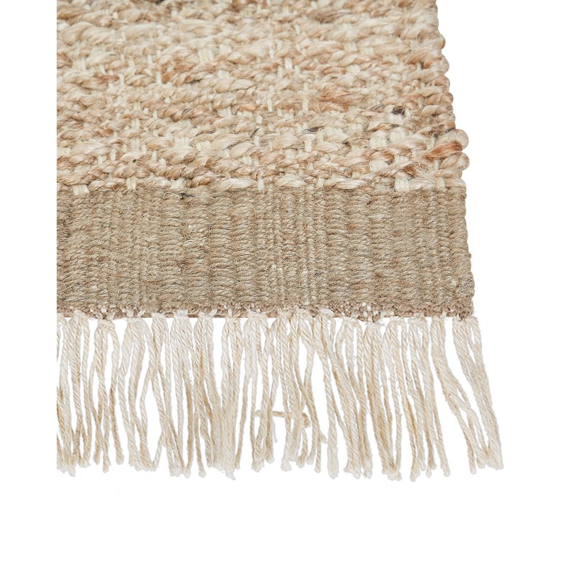 Dywan z juty 160 x 230 cm beżowy ABANA Dywan z juty 160 x 230 cm beżowy ABANA