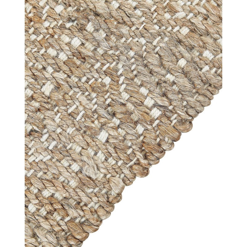 Dywan z juty 160 x 230 cm beżowy ABANA Dywan z juty 160 x 230 cm beżowy ABANA