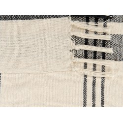 Koc YUVALI Bawełna 130 x 170 cm Biały Koc YUVALI Bawełna 130 x 170 cm Biały