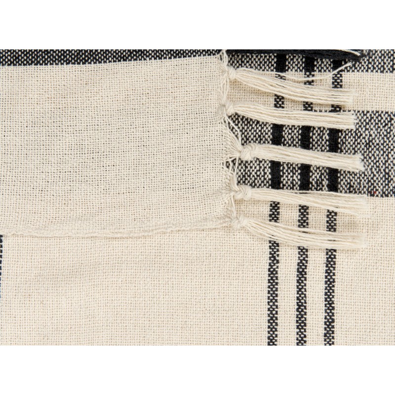 Koc YUVALI Bawełna 130 x 170 cm Biały Koc YUVALI Bawełna 130 x 170 cm Biały